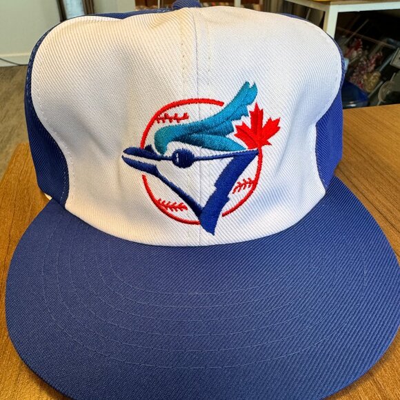 Vintage 90s Toronto Blue Jays Snapback Mesh Hat Cap MLB Baseball Ted Fletcher - Picture 1 of 5